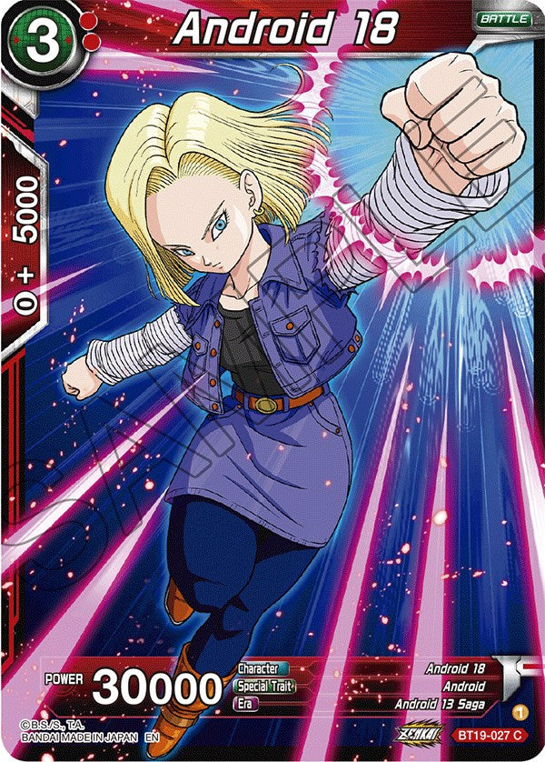 Android 18 (BT19-027) [Fighter's Ambition] | Devastation Store