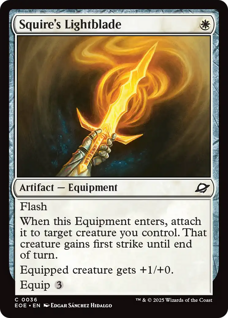 Squire's Lightblade [Edge of Eternities] | Devastation Store
