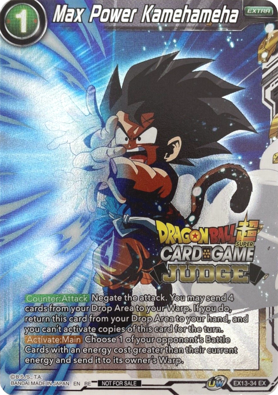 Max Power Kamehameha (Judge) (EX13-34) [Tournament Promotion Cards] | Devastation Store