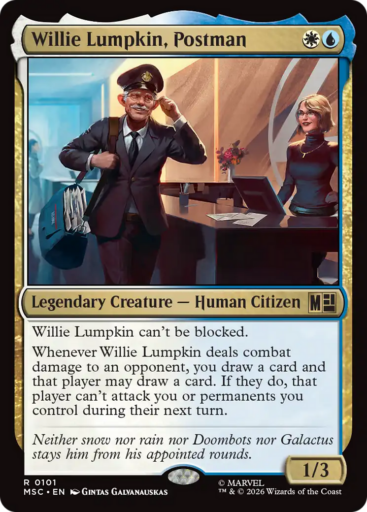 Willie Lumpkin, Postman (Surge Foil) [Marvel Super Heroes Commander] | Devastation Store