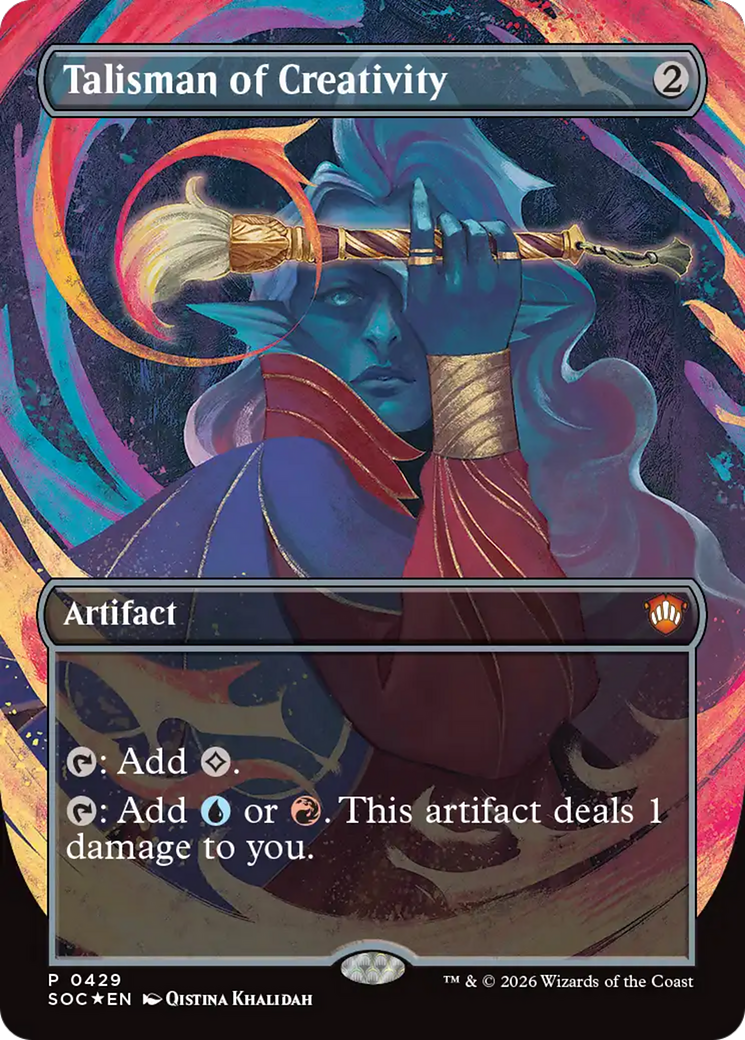 Talisman of Creativity (Borderless) [Secrets of Strixhaven Commander] | Devastation Store
