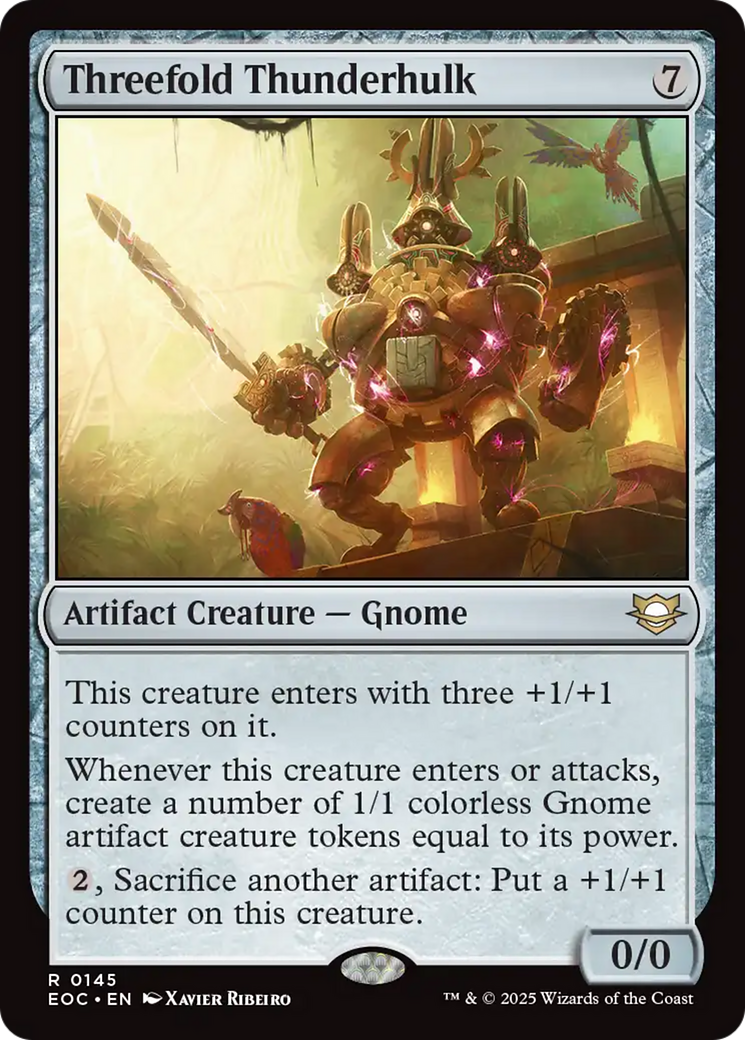 Threefold Thunderhulk [Edge of Eternities Commander] | Devastation Store