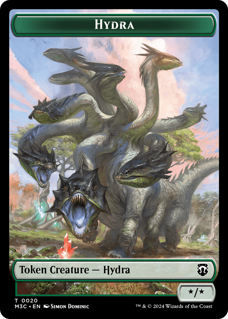 Hydra // Boar Double-Sided Token [Modern Horizons 3 Commander Tokens] | Devastation Store