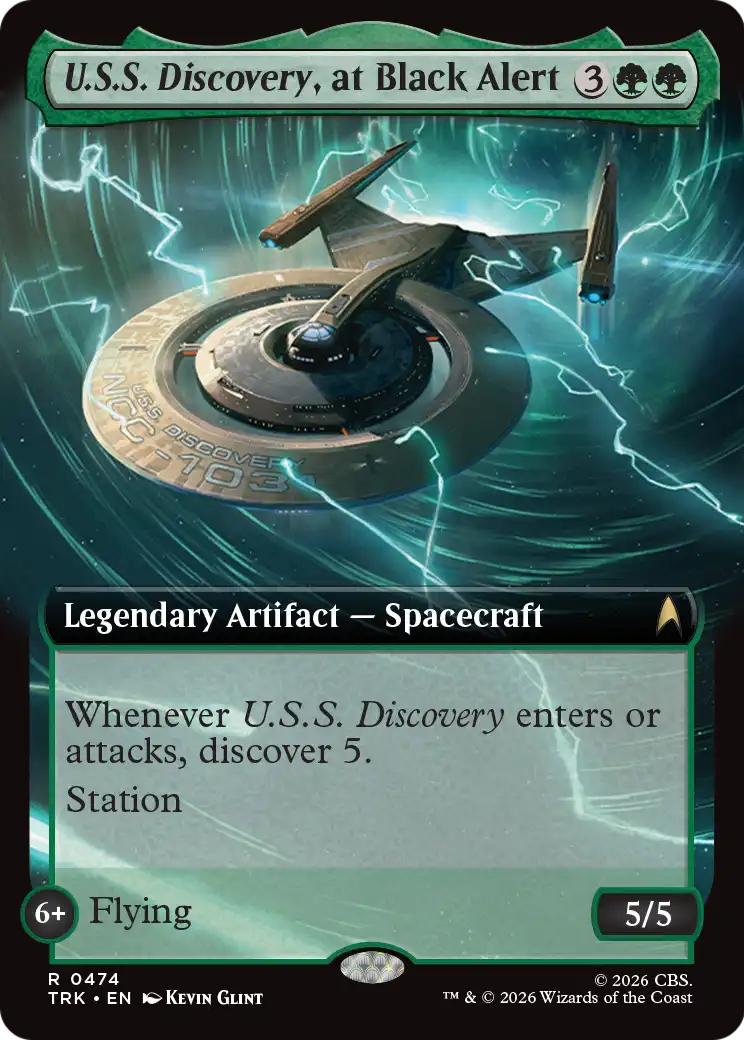 U.S.S. Discovery, at Black Alert (Extended Art) [Star Trek] | Devastation Store