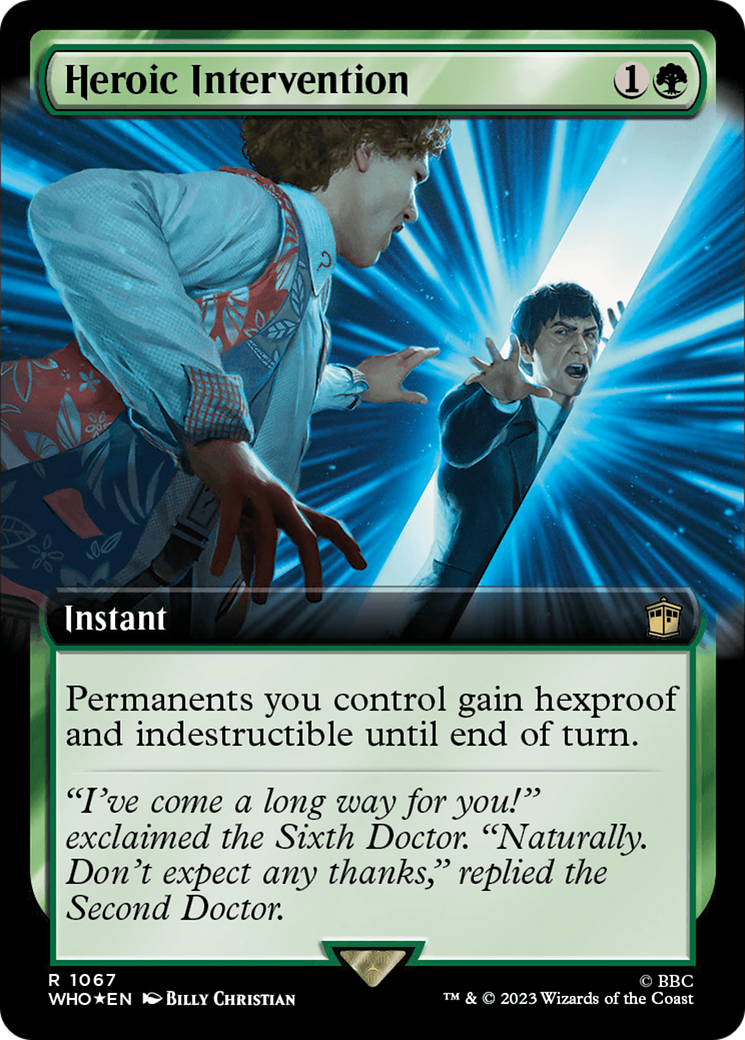 Heroic Intervention (Extended Art) (Surge Foil) [Doctor Who] | Devastation Store