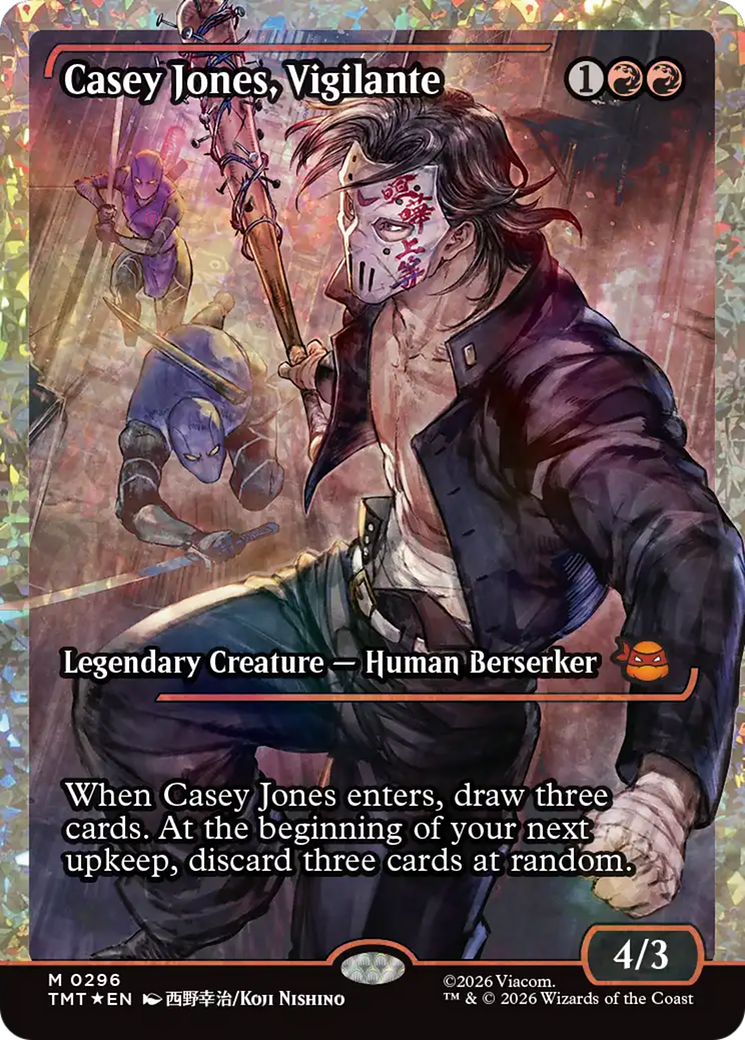 Casey Jones, Vigilante (0296) (Showcase) (Fracture Foil) [Teenage Mutant Ninja Turtles] | Devastation Store