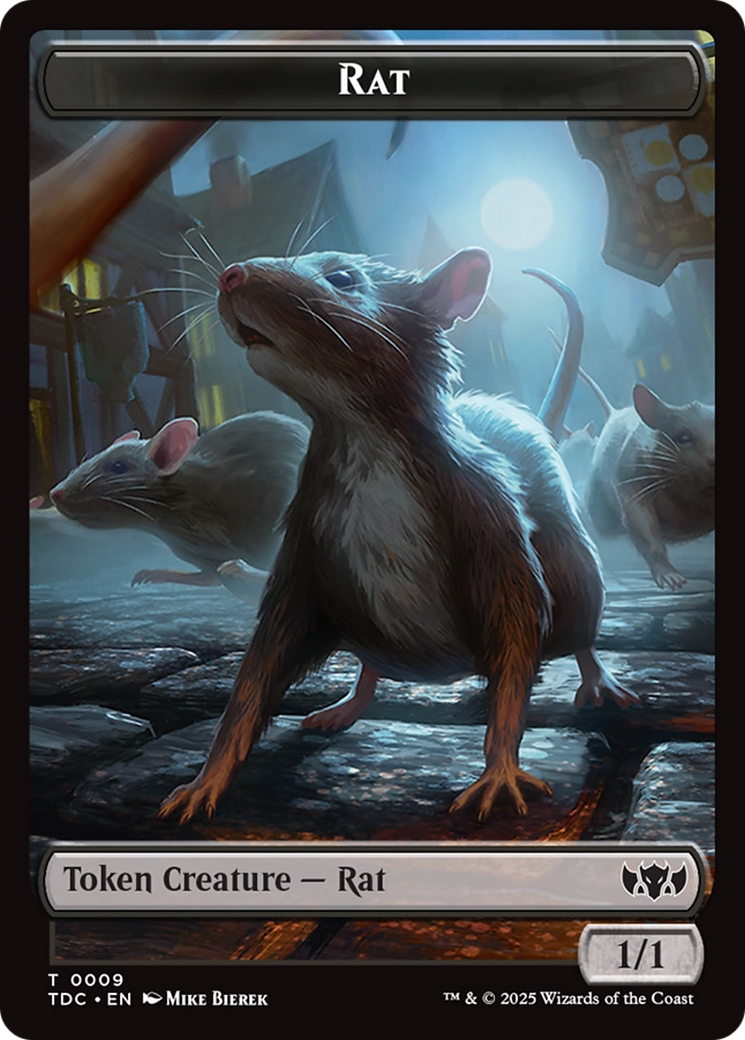 Human // Rat Double-Sided Token [Tarkir: Dragonstorm Commander Tokens] | Devastation Store
