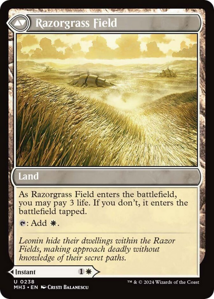 Razorgrass Ambush // Razorgrass Field [Modern Horizons 3] | Devastation Store