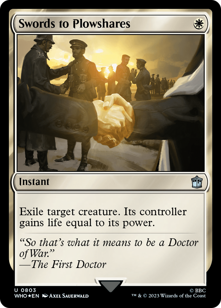 Swords to Plowshares (Surge Foil) [Doctor Who] | Devastation Store