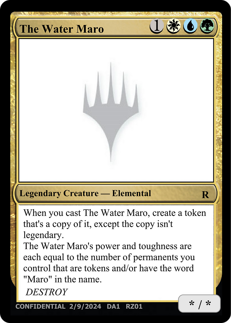 The Water Maro [Unknown Event] | Devastation Store