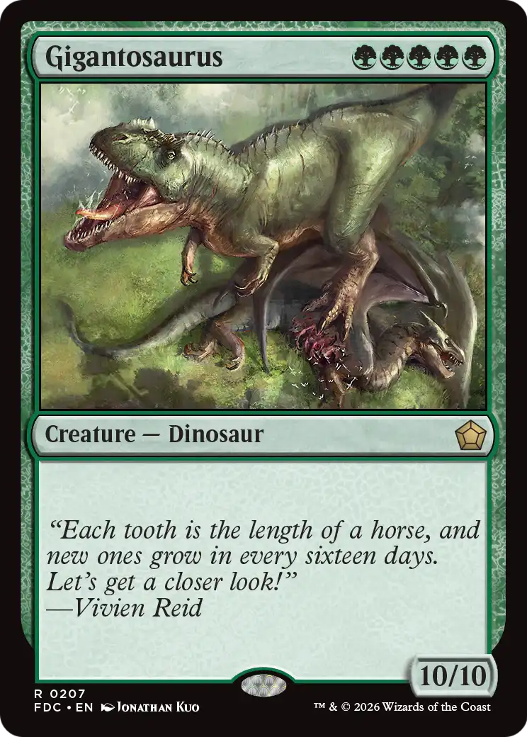 Gigantosaurus [Foundations Commander] | Devastation Store