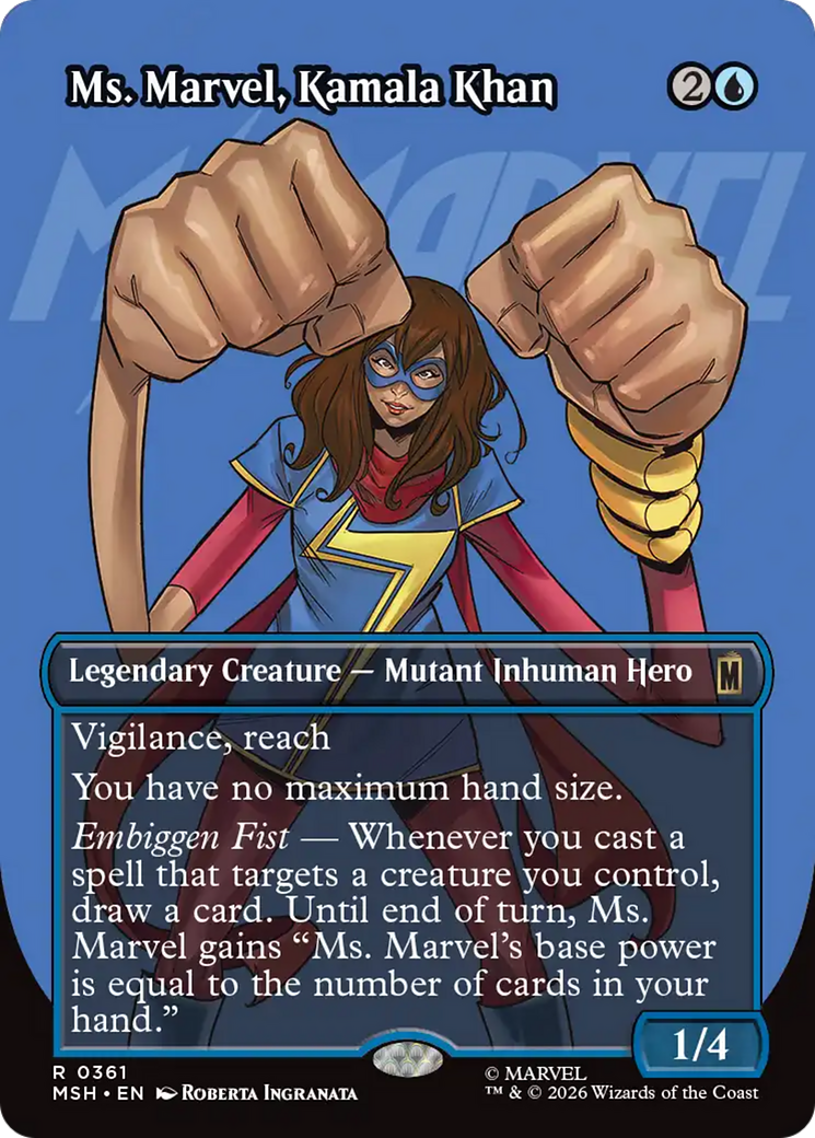 Ms. Marvel, Kamala Khan (Borderless) [Marvel Super Heroes] | Devastation Store