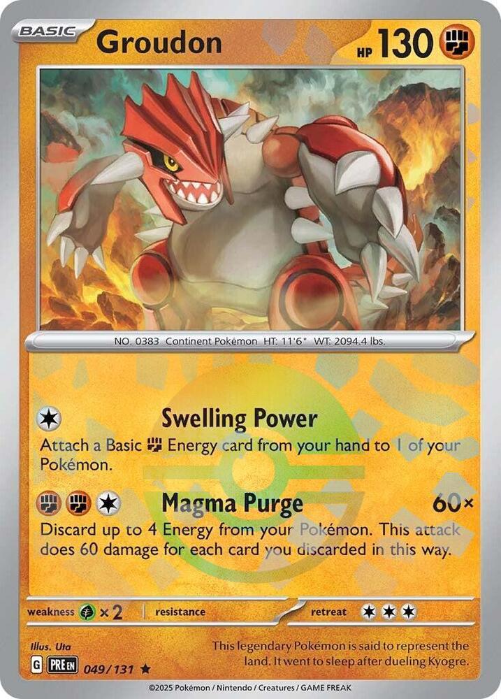Groudon (049/131) (Poke Ball Pattern) [Scarlet & Violet: Prismatic Evolutions] | Devastation Store