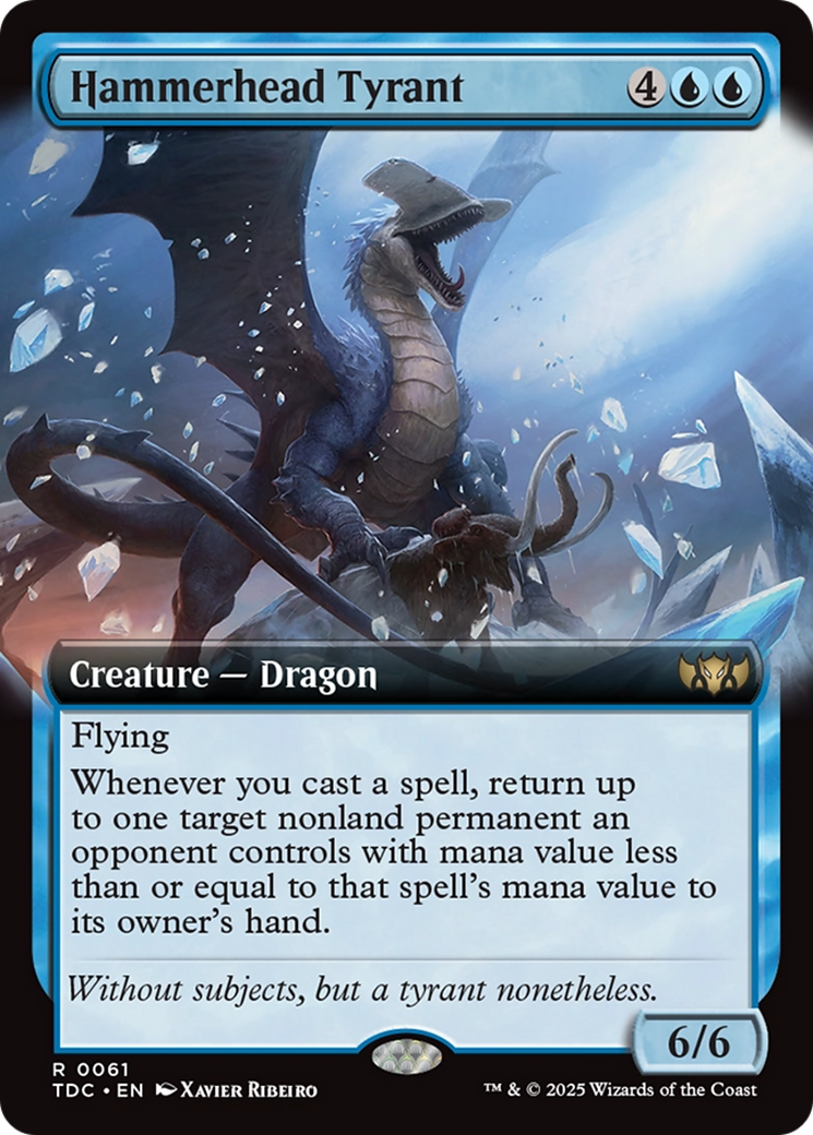 Hammerhead Tyrant (Extended Art) [Tarkir: Dragonstorm Commander] | Devastation Store