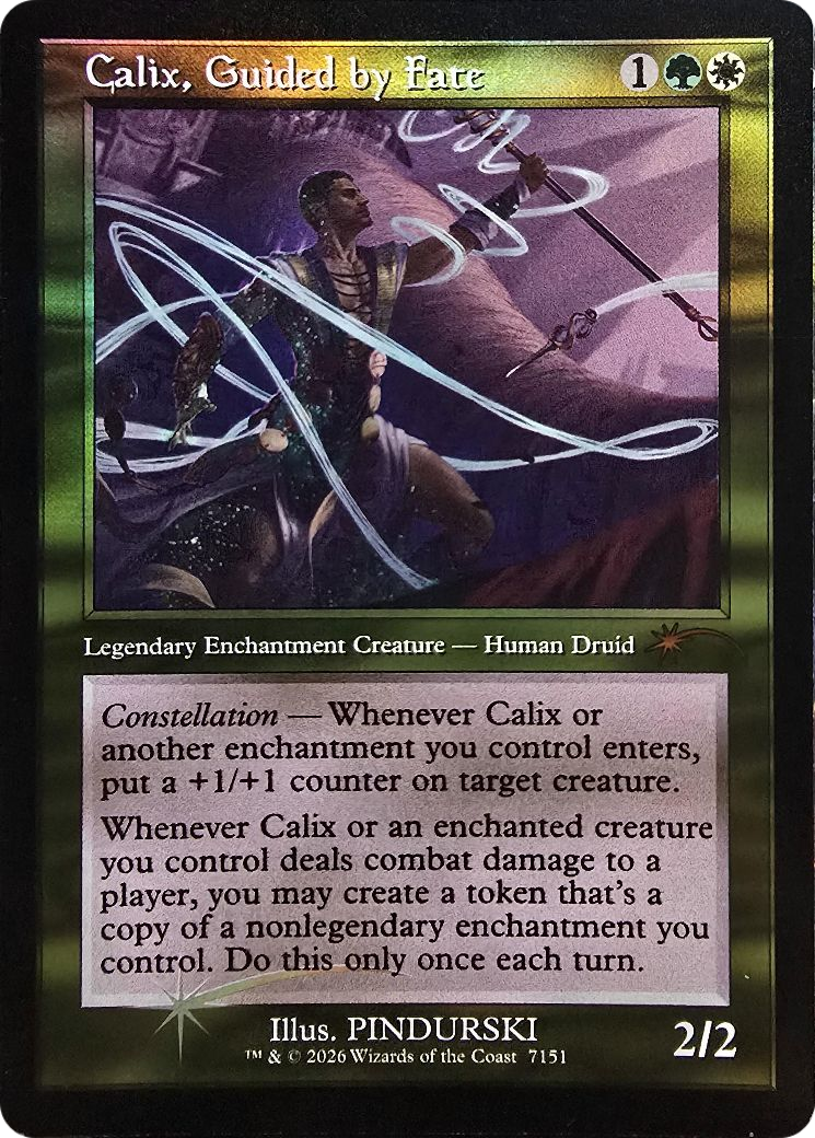 Calix, Guided by Fate (Retro Frame) [Secret Lair Drop Series] | Devastation Store