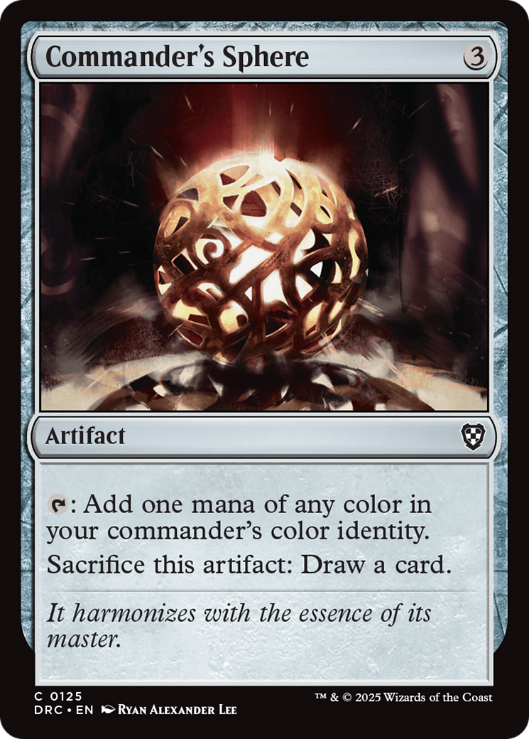 Commander's Sphere [Aetherdrift Commander] | Devastation Store