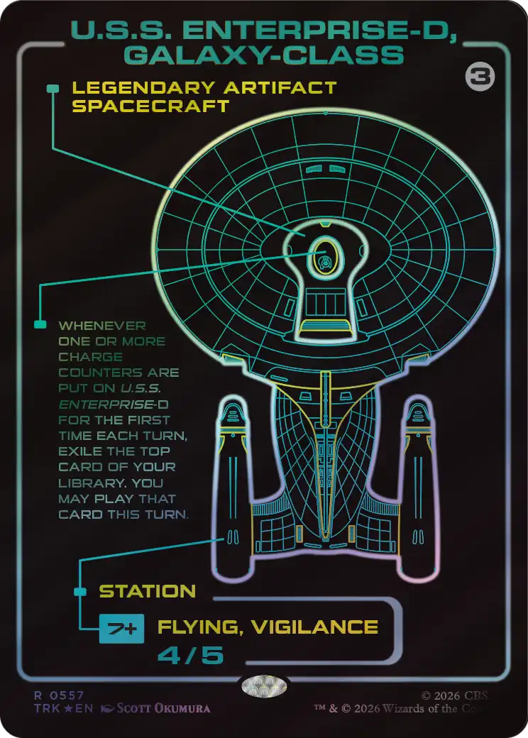 U.S.S. Enterprise-D, Galaxy-Class (Surge Foil) [Star Trek] | Devastation Store