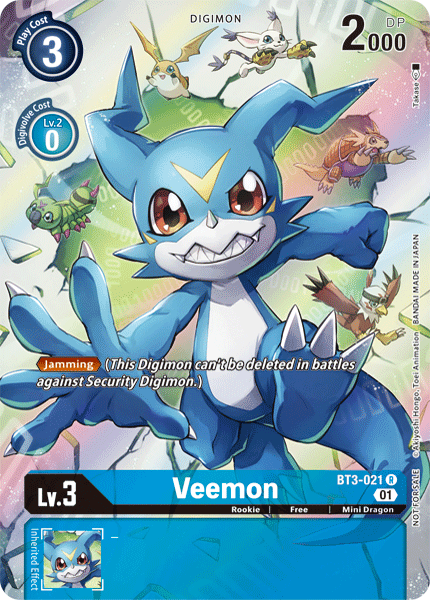 Veemon [BT3-021] (1-Year Anniversary Box Topper) [Promotional Cards] | Devastation Store