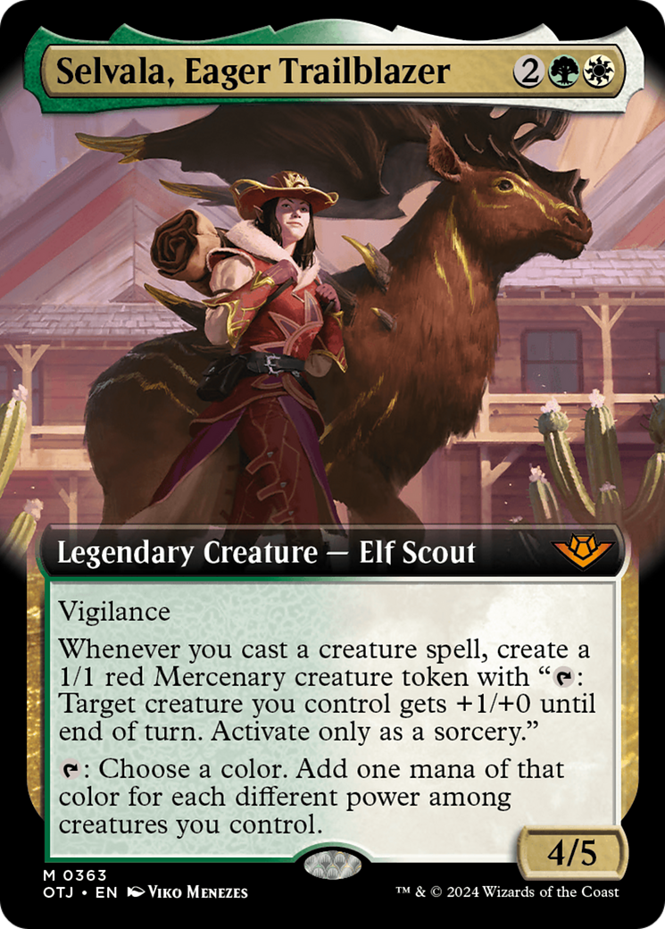 Selvala, Eager Trailblazer (Extended Art) [Outlaws of Thunder Junction] | Devastation Store