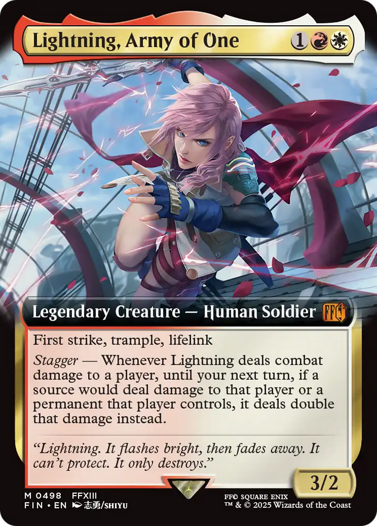 Lightning, Army of One (Extended Art) [FINAL FANTASY] | Devastation Store