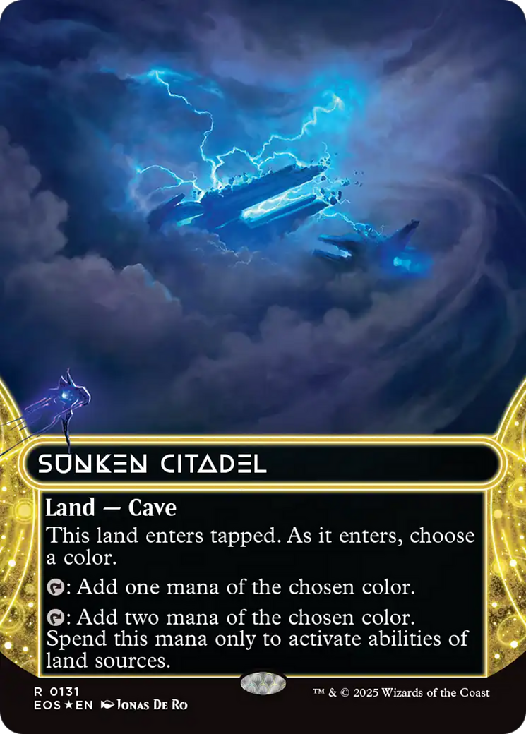 Sunken Citadel (0131) (Borderless) (Galaxy Foil) [Edge of Eternities: Stellar Sights] | Devastation Store