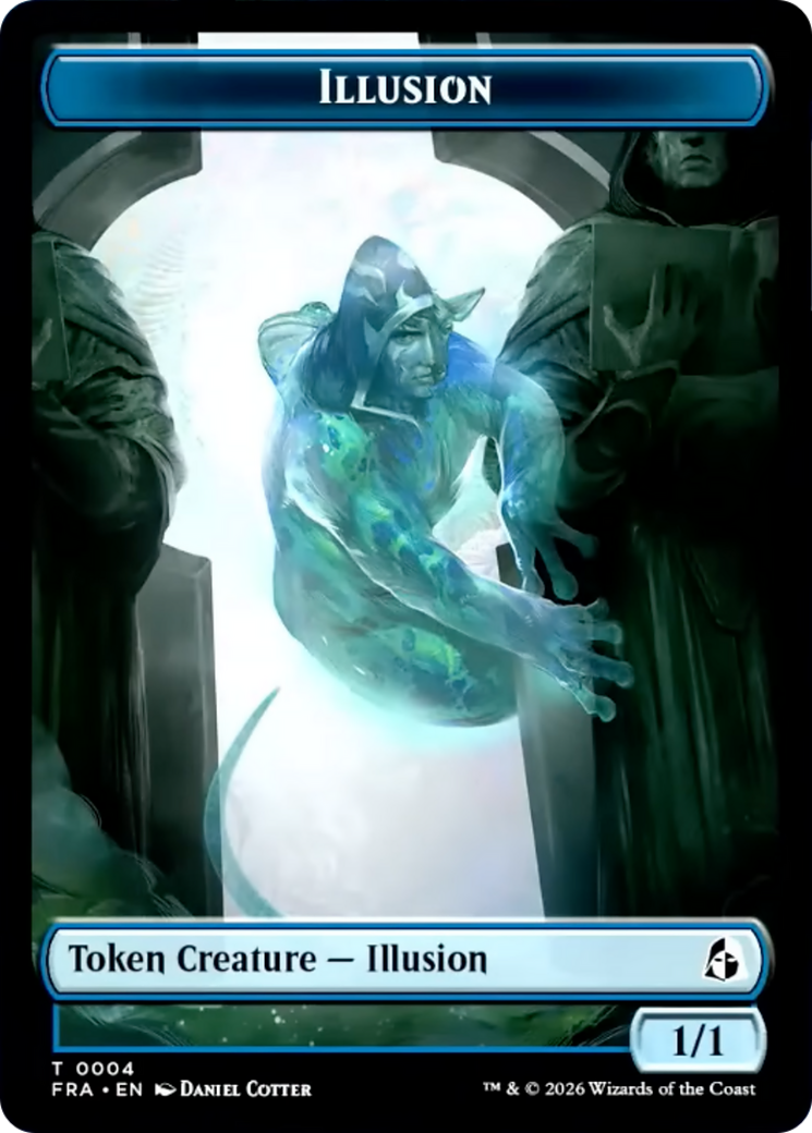 Illusion // Jace Double-Sided Token [Reality Fracture Tokens] | Devastation Store
