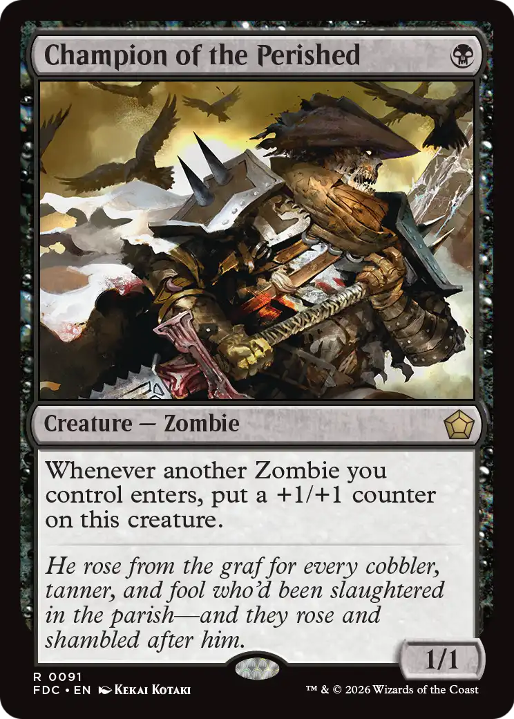 Champion of the Perished [Foundations Commander] | Devastation Store