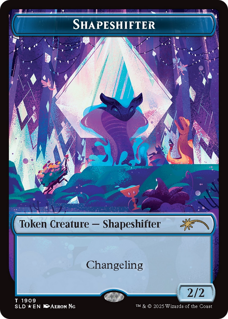 Shapeshifter Token (1909) (Double Rainbow Foil) [Secret Lair Drop Series] | Devastation Store