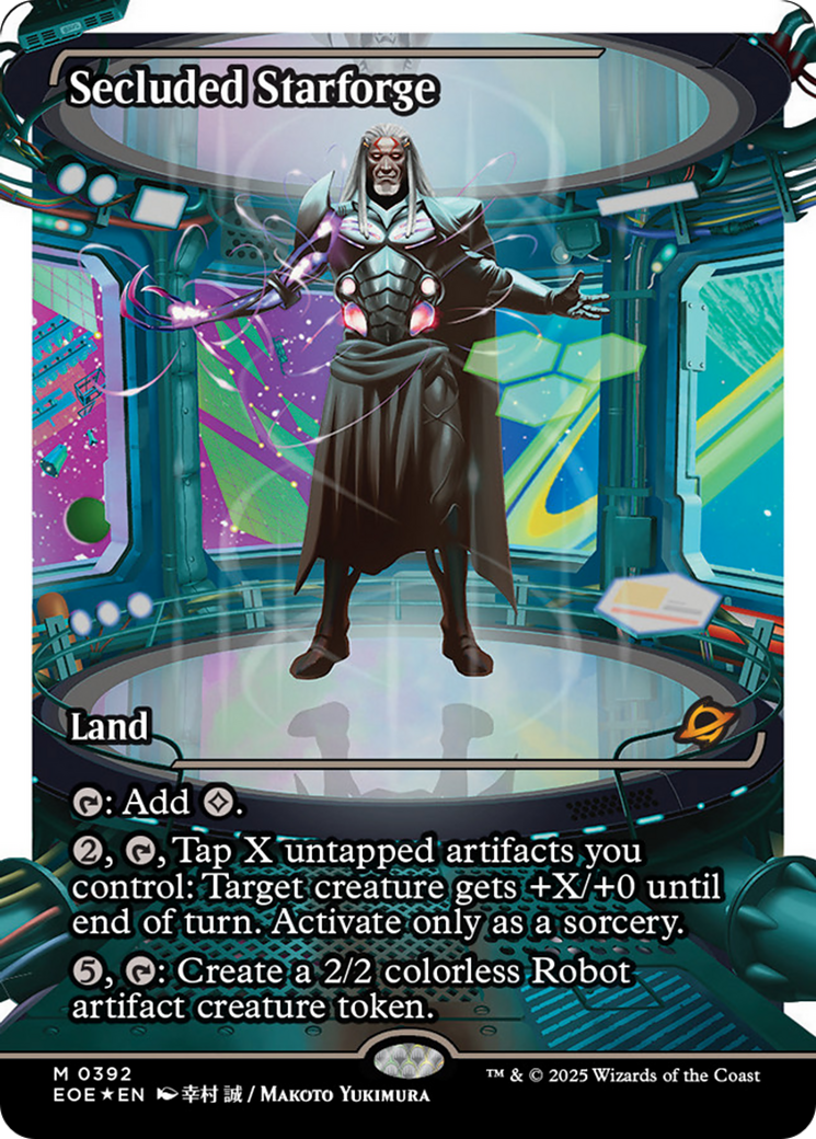 Secluded Starforge (Showcase) (Fracture Foil) [Edge of Eternities] | Devastation Store