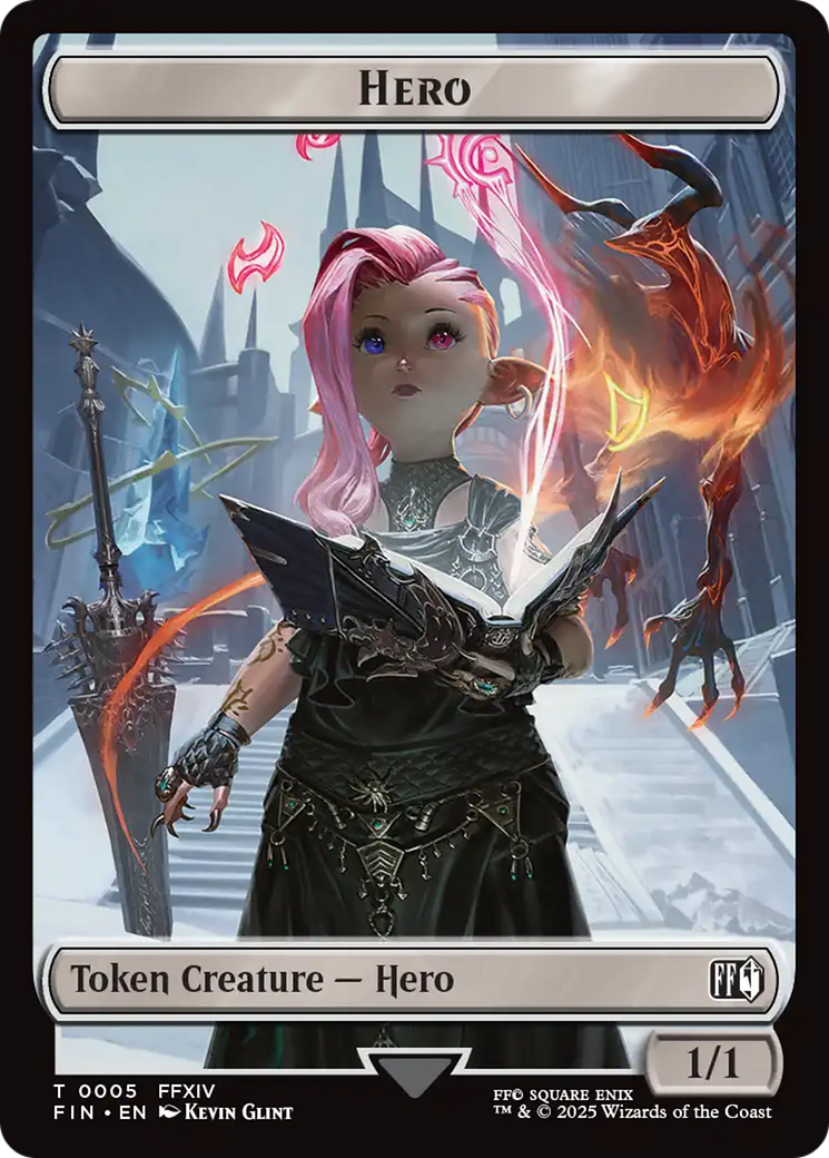 Hero (0005) // Treasure Double-Sided Token [FINAL FANTASY Tokens] | Devastation Store