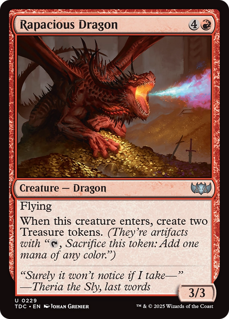 Rapacious Dragon [Tarkir: Dragonstorm Commander] | Devastation Store