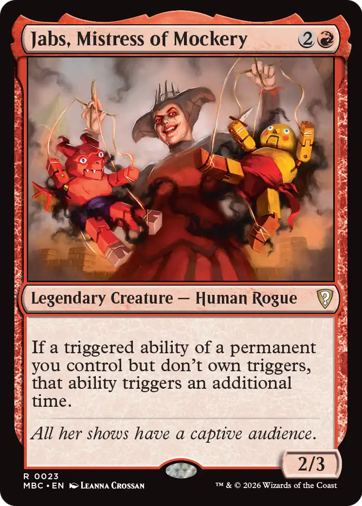Jabs, Mistress of Mockery [Mystery Booster: Commander Edition] | Devastation Store