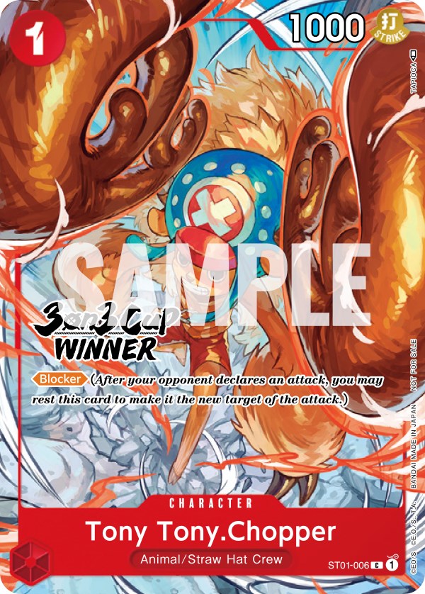 Tony Tony.Chopper (3-on-3 Cup) [Winner] [One Piece Promotion Cards] | Devastation Store
