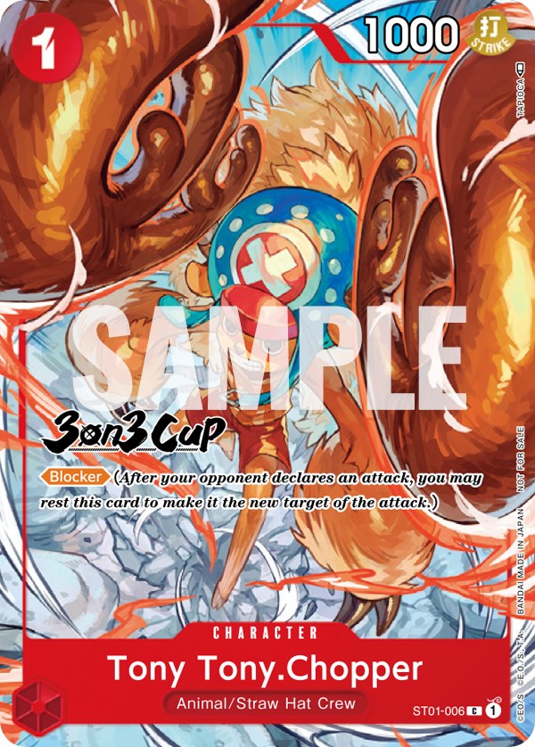 Tony Tony.Chopper (3-on-3 Cup) [Participant] [One Piece Promotion Cards] | Devastation Store