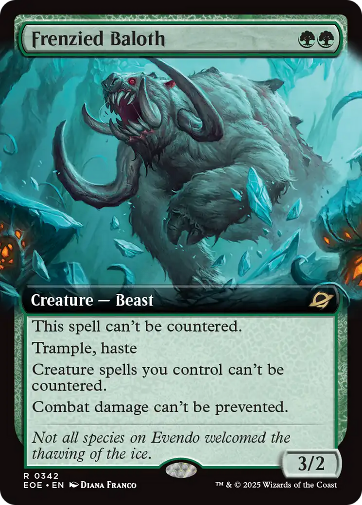 Frenzied Baloth (Extended Art) [Edge of Eternities] | Devastation Store