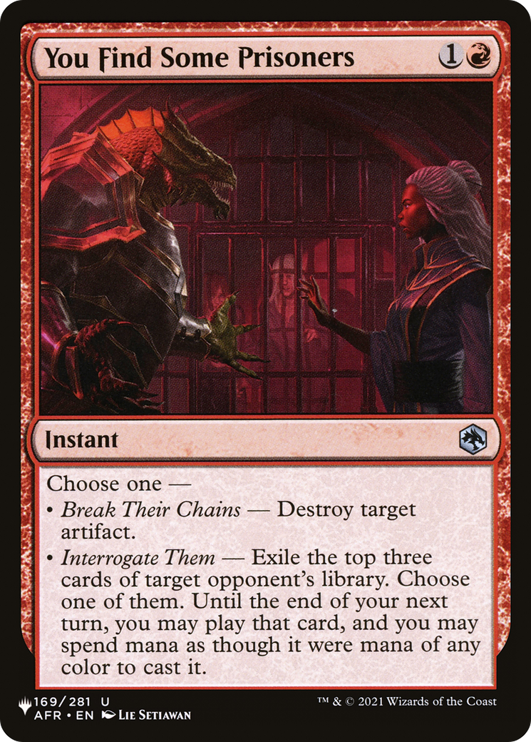 You Find Some Prisoners [The List Reprints] | Devastation Store