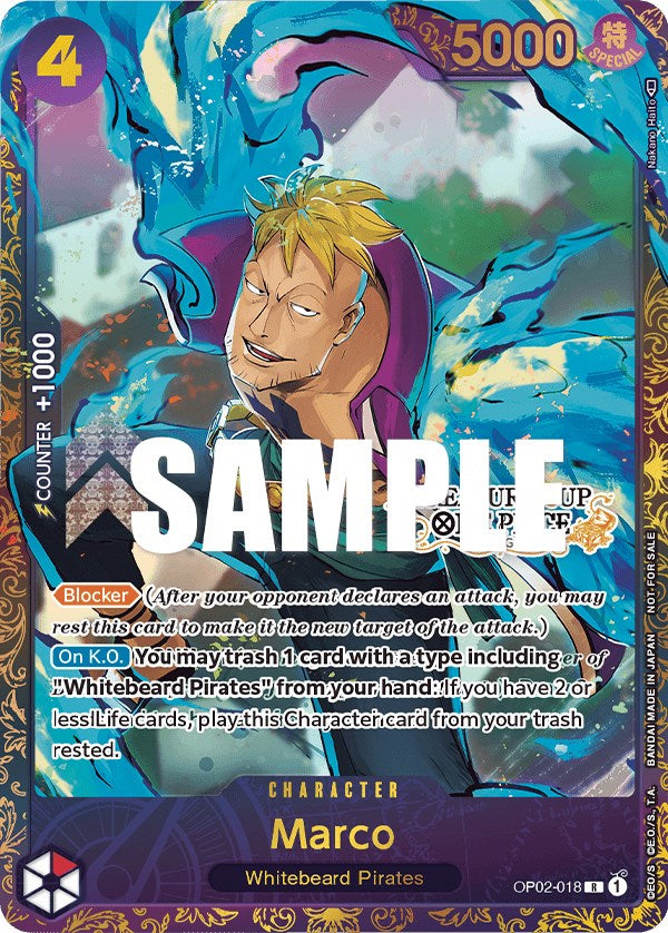 Marco (Treasure Cup) [One Piece Promotion Cards] | Devastation Store