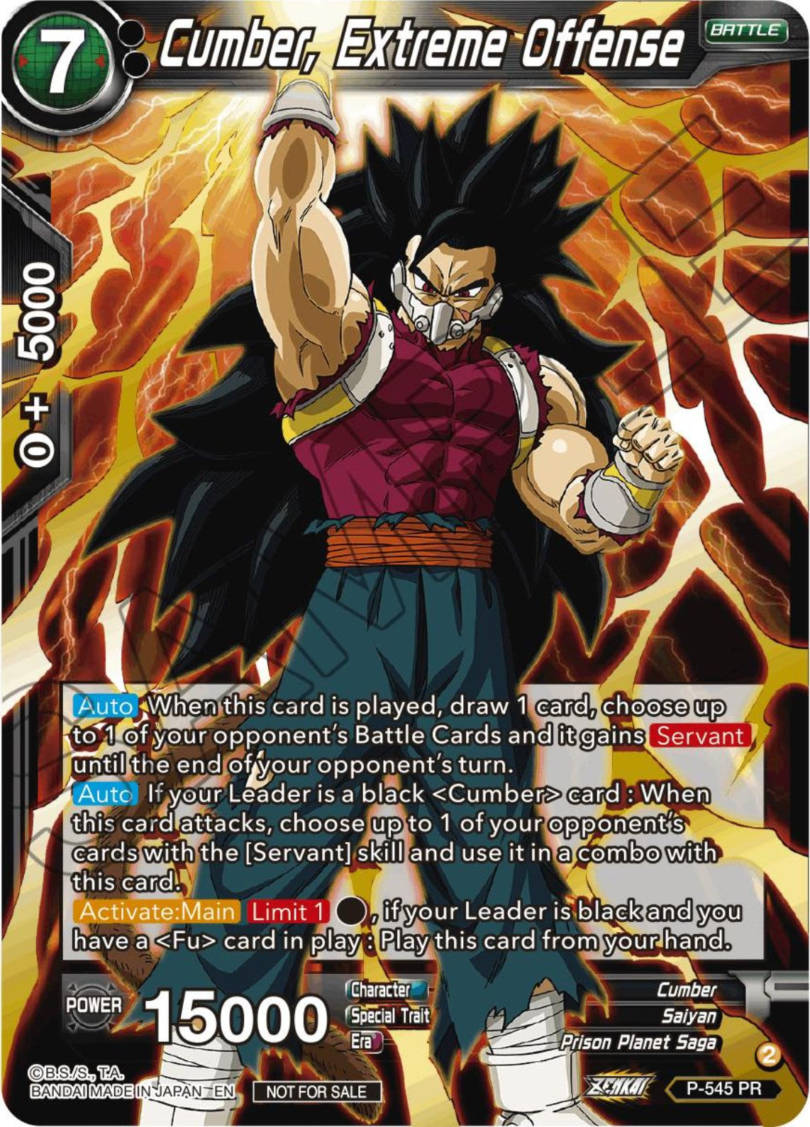 Cumber, Extreme Offense (Championship Selection Pack 2023 Vol.3) (Gold-Stamped) (P-545) [Tournament Promotion Cards] | Devastation Store