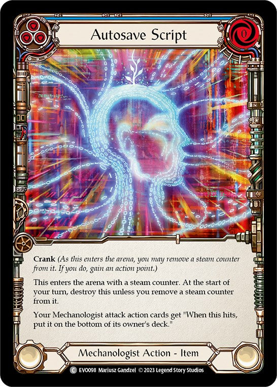 Autosave Script [EVO098] (Bright Lights)  Rainbow Foil | Devastation Store