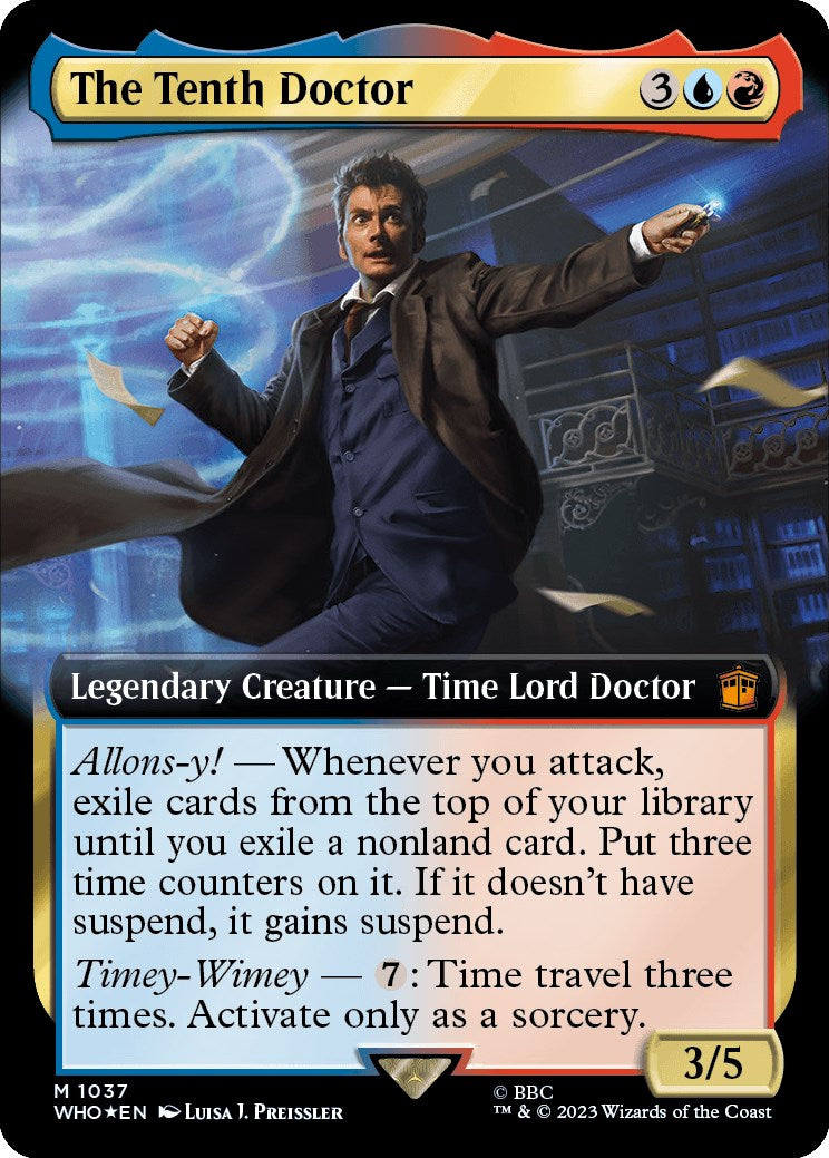 The Tenth Doctor (Extended Art) (Surge Foil) [Doctor Who] | Devastation Store
