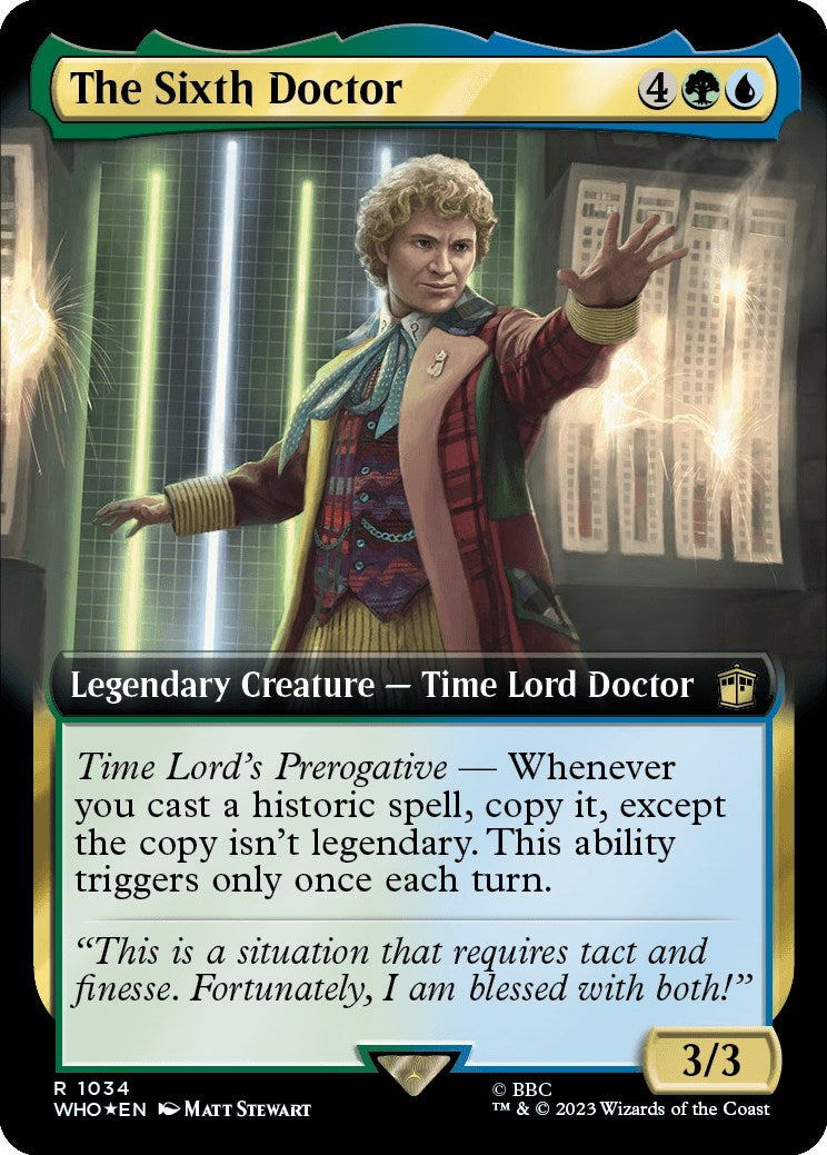 The Sixth Doctor (Extended Art) (Surge Foil) [Doctor Who] | Devastation Store