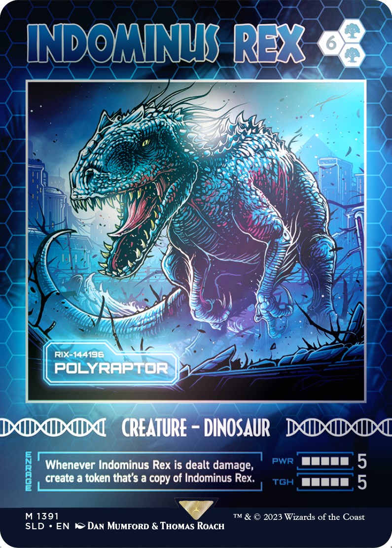 Indominus Rex - Polyraptor (Rainbow Foil) [Secret Lair Drop Series] | Devastation Store