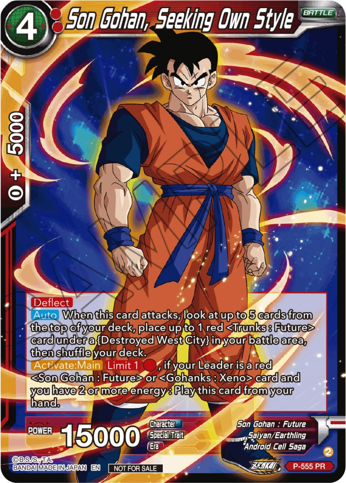 Son Gohan, Seeking Own Style (Zenkai Series Tournament Pack Vol.6) (P-555) [Tournament Promotion Cards] | Devastation Store