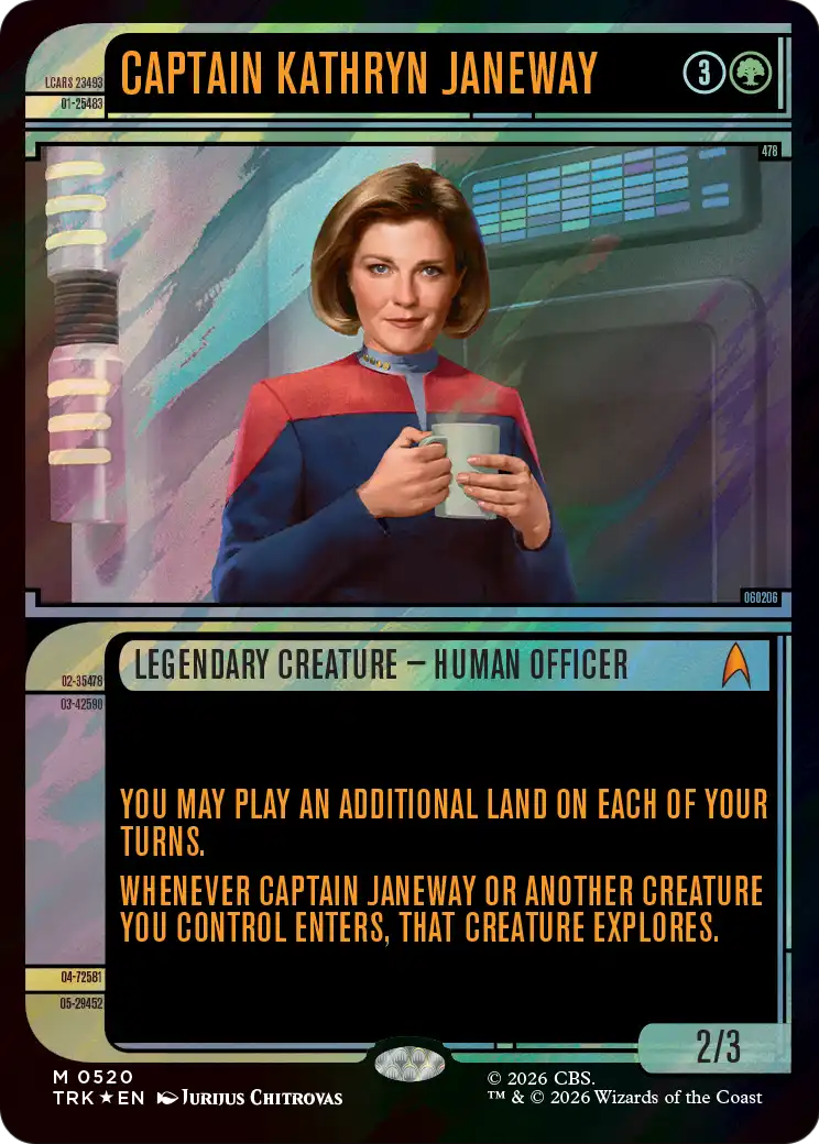 Captain Kathryn Janeway (Showcase) (Surge Foil) [Star Trek] | Devastation Store