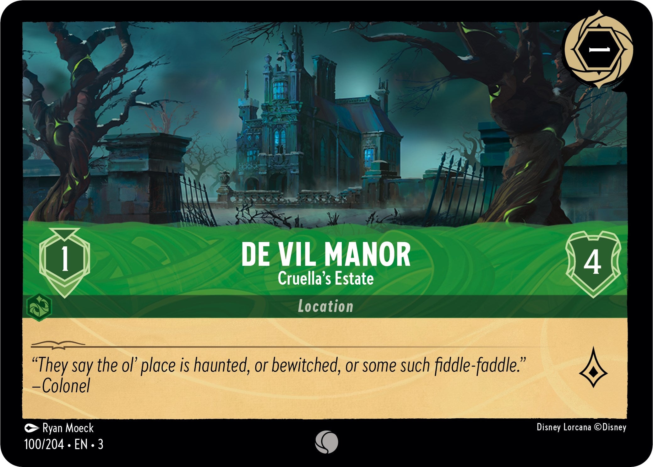 De Vil Manor - Cruella's Estate (100/204) [Into the Inklands] | Devastation Store