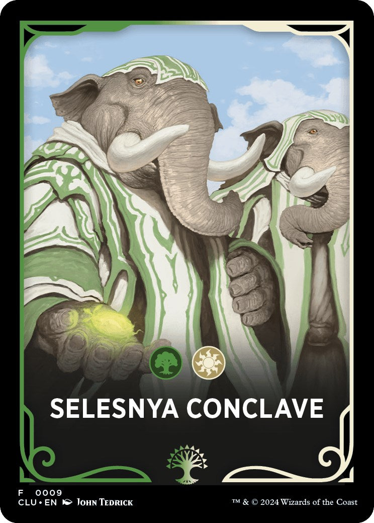 Selesnya Conclave Theme Card [Ravnica: Clue Edition Tokens] | Devastation Store