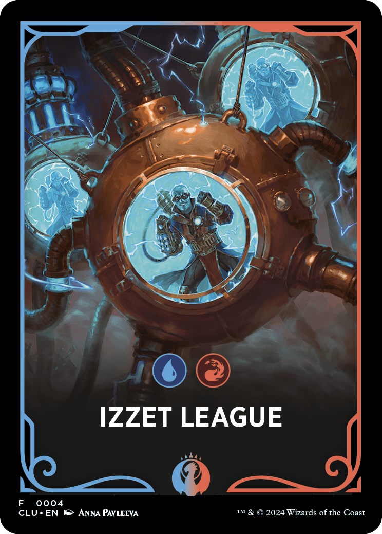 Izzet League Theme Card [Ravnica: Clue Edition Tokens] | Devastation Store