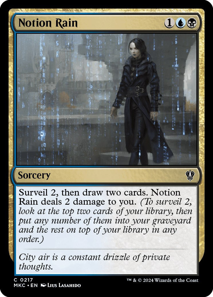 Notion Rain [Murders at Karlov Manor Commander] | Devastation Store
