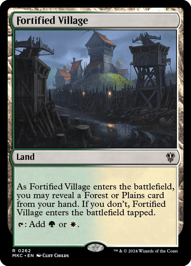 Fortified Village [Murders at Karlov Manor Commander] | Devastation Store