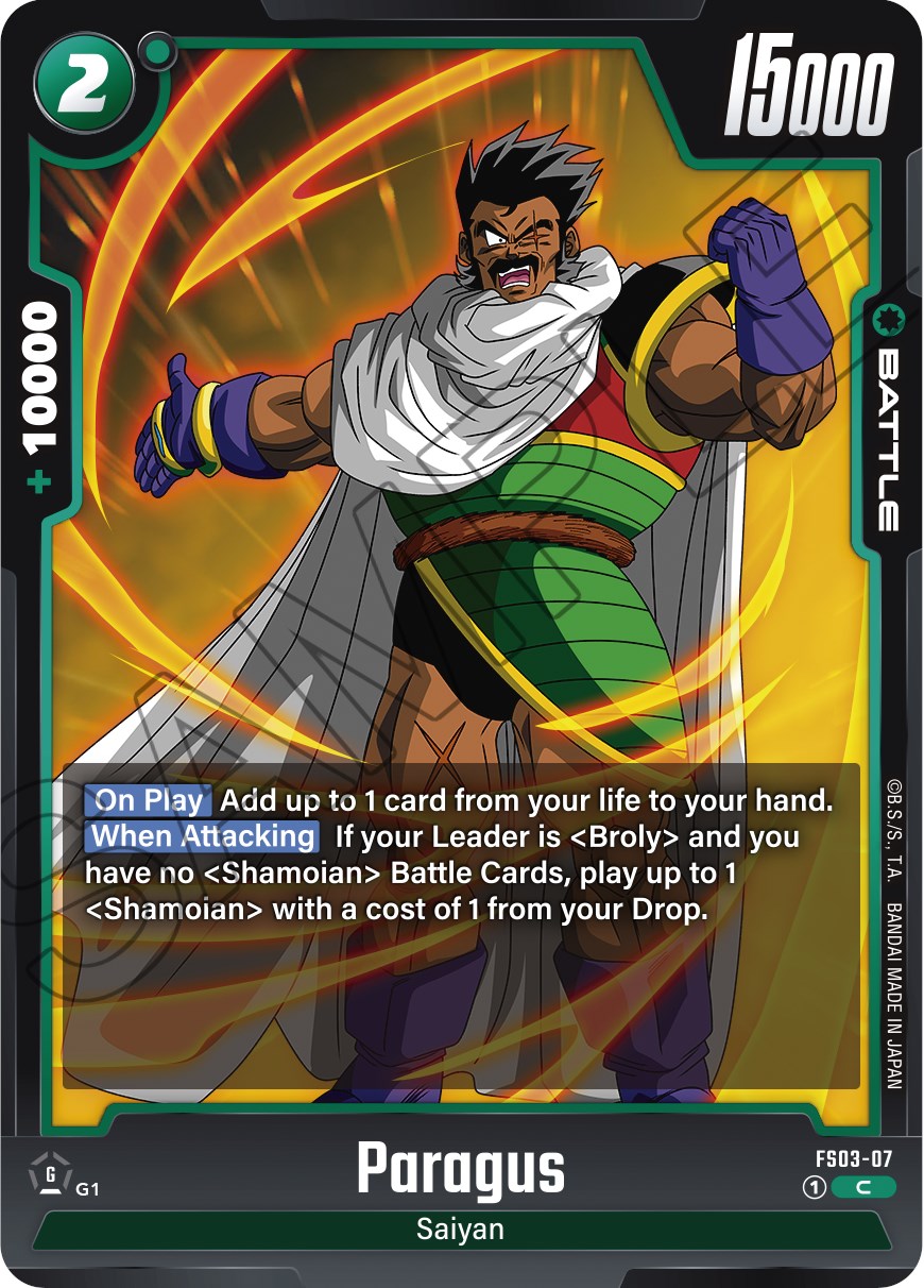 Paragus (FS03-07) [Starter Deck: Broly] | Devastation Store